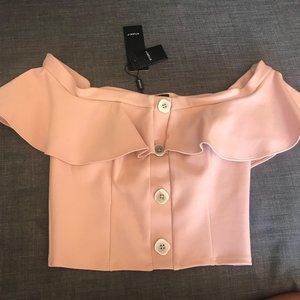 Off the shoulder crop top